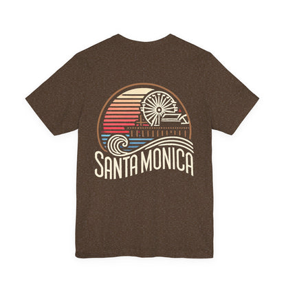 Vibrant Santa Monica Unisex Jersey Short Sleeve Tee