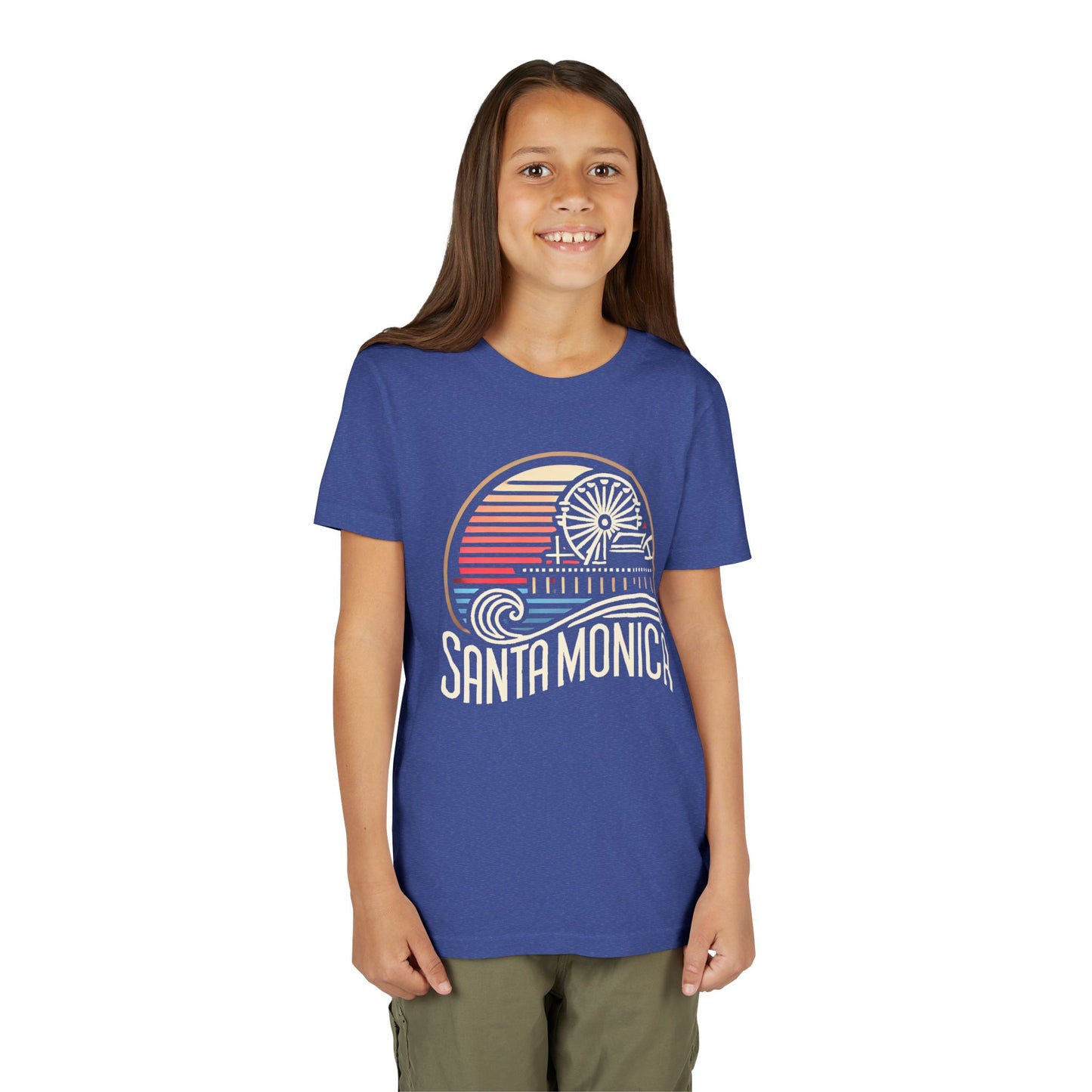 Vibrant Santa Monica Youth Short Sleeve Tee