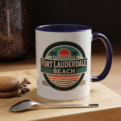 Vintage Fort Lauderdale Accent Coffee Mug