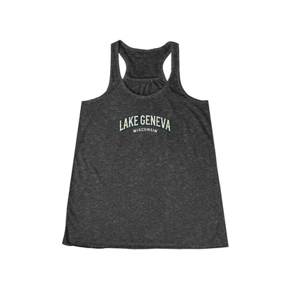 Vintage Lake Geneva Women's Flowy Racerback Tank