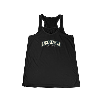 Vintage Lake Geneva Women's Flowy Racerback Tank