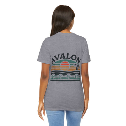 Retro Avalon Sunset Unisex Jersey Tee