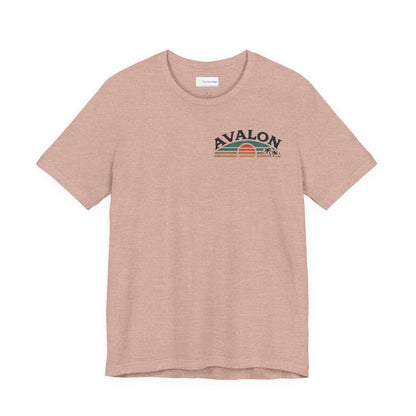 Retro Avalon Sunset Unisex Jersey Tee
