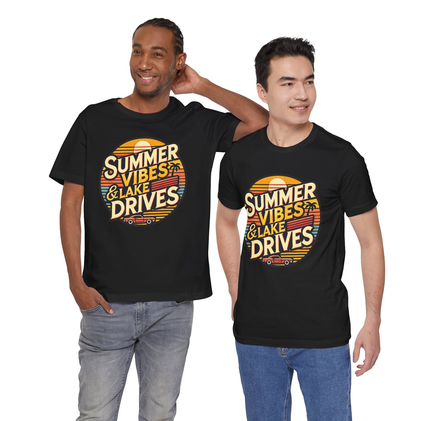 Summer Vibes & Lake Drives Short Sleeve Tee