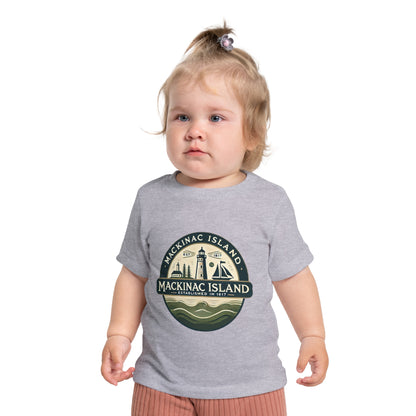 Vintage Mackinac Island Unisex Baby Short Sleeve T-Shirt