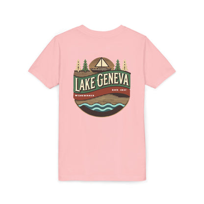 Retro Lake Geneva Unisex Youth Short Sleeve Tee
