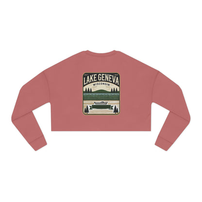 Vintage Lake Geneva Women's Cropped Sweatshirt