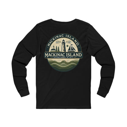 Vintage Mackinac Island Unisex Jersey Long Sleeve Tee