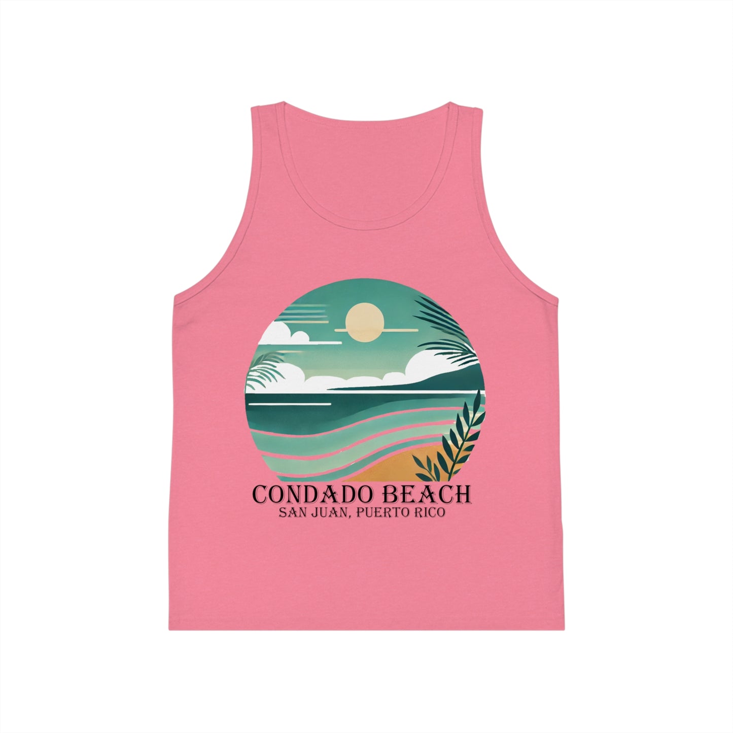 Coastal Vibes Condado Beach Unisex Kids Jersey Tank Top