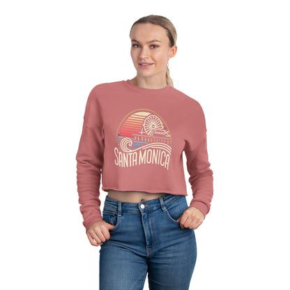 Vibrant Santa Monica Women's Cropped Sweatshirt