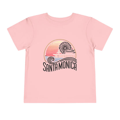 Vibrant Santa Monica Toddler Short Sleeve Tee