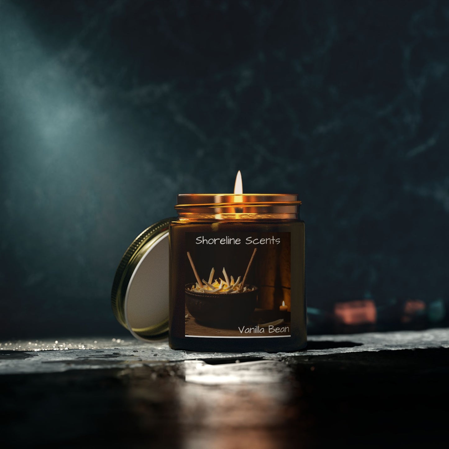 Vanilla Bean Scented Candle (Apricot Wax)