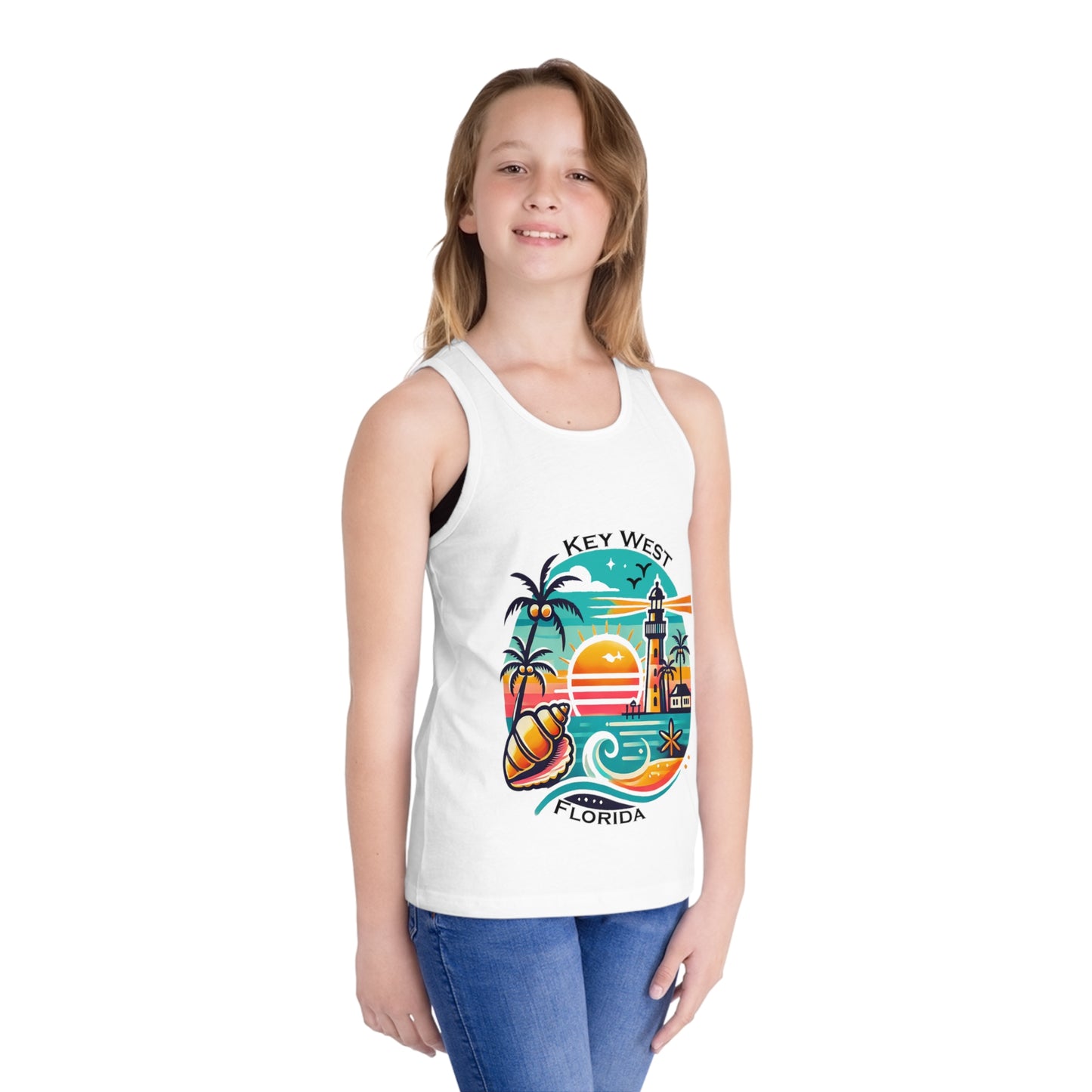 Vibrant Key West Kid's Jersey Tank Top