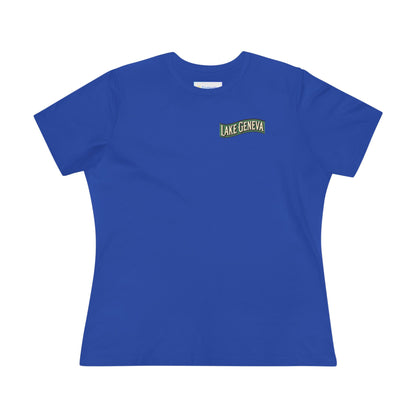 Retro Lake Geneva Women's Cotton Tee