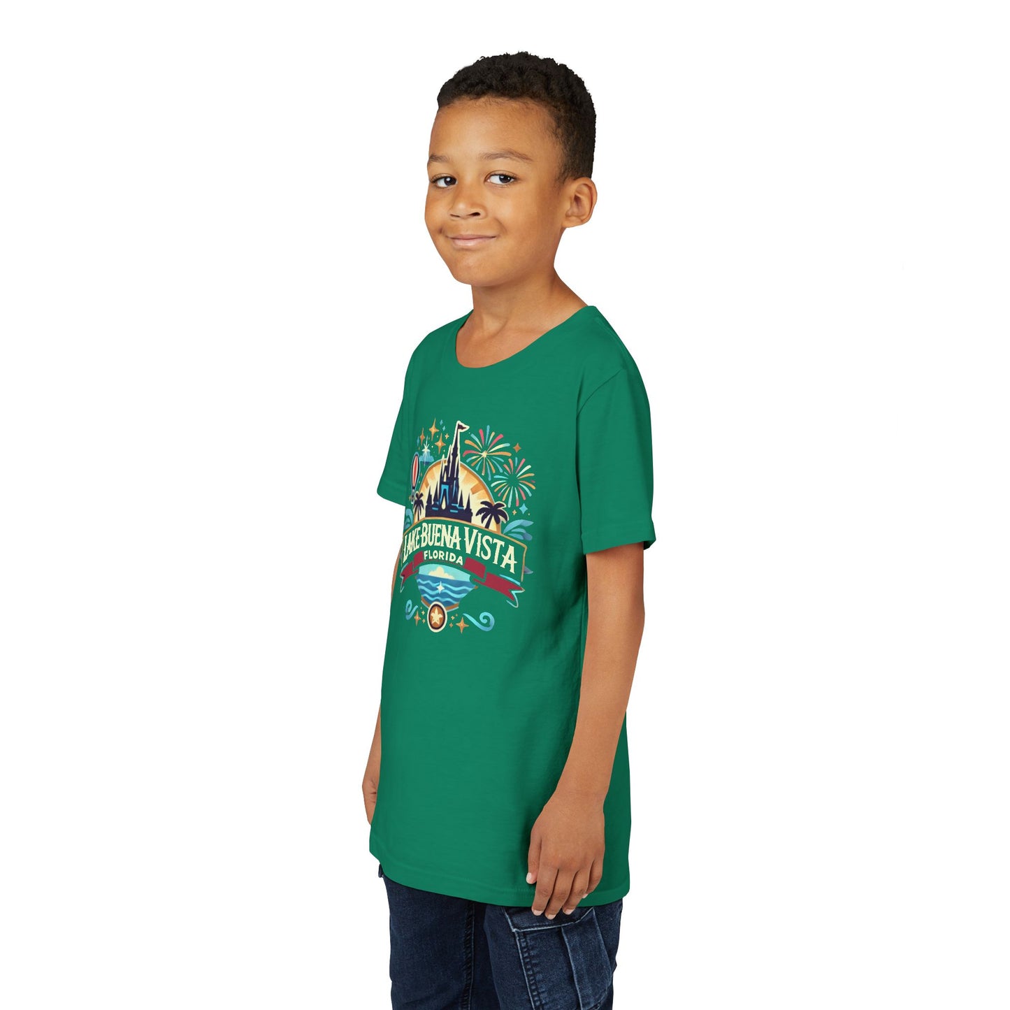 Adventurous Lake Buena Vista Unisex Youth Short Sleeve Tee