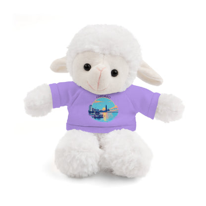 Retro Chicago Sunset Stuffed Animals with Tee