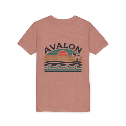 Retro Avalon Sunset Youth Short Sleeve Tee