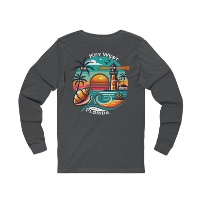 Vibrant Key West Unisex Jersey Long Sleeve Tee