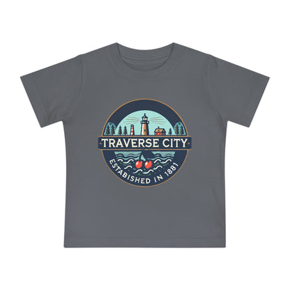 Vintage Traverse City Unisex Baby Short Sleeve T-Shirt