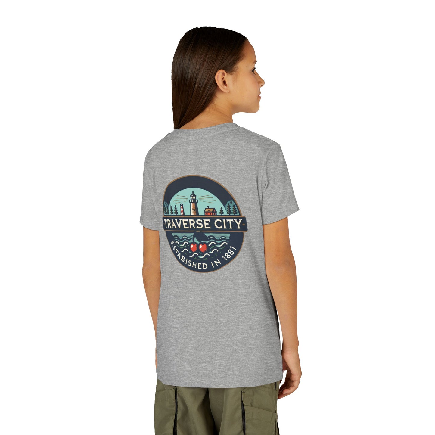 Vintage Traverse City Unisex Youth Short Sleeve Tee