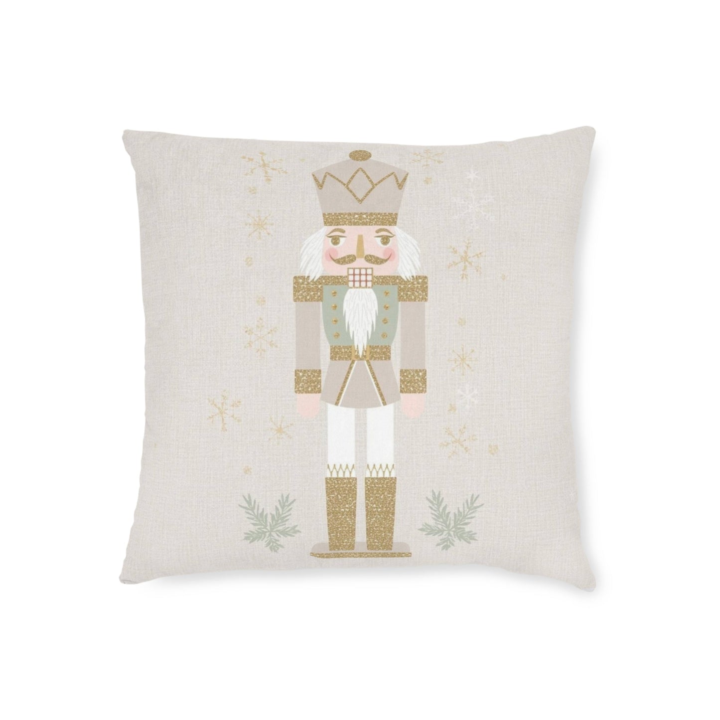 Pastel Nutcracker Faux Suede Throw Pillow