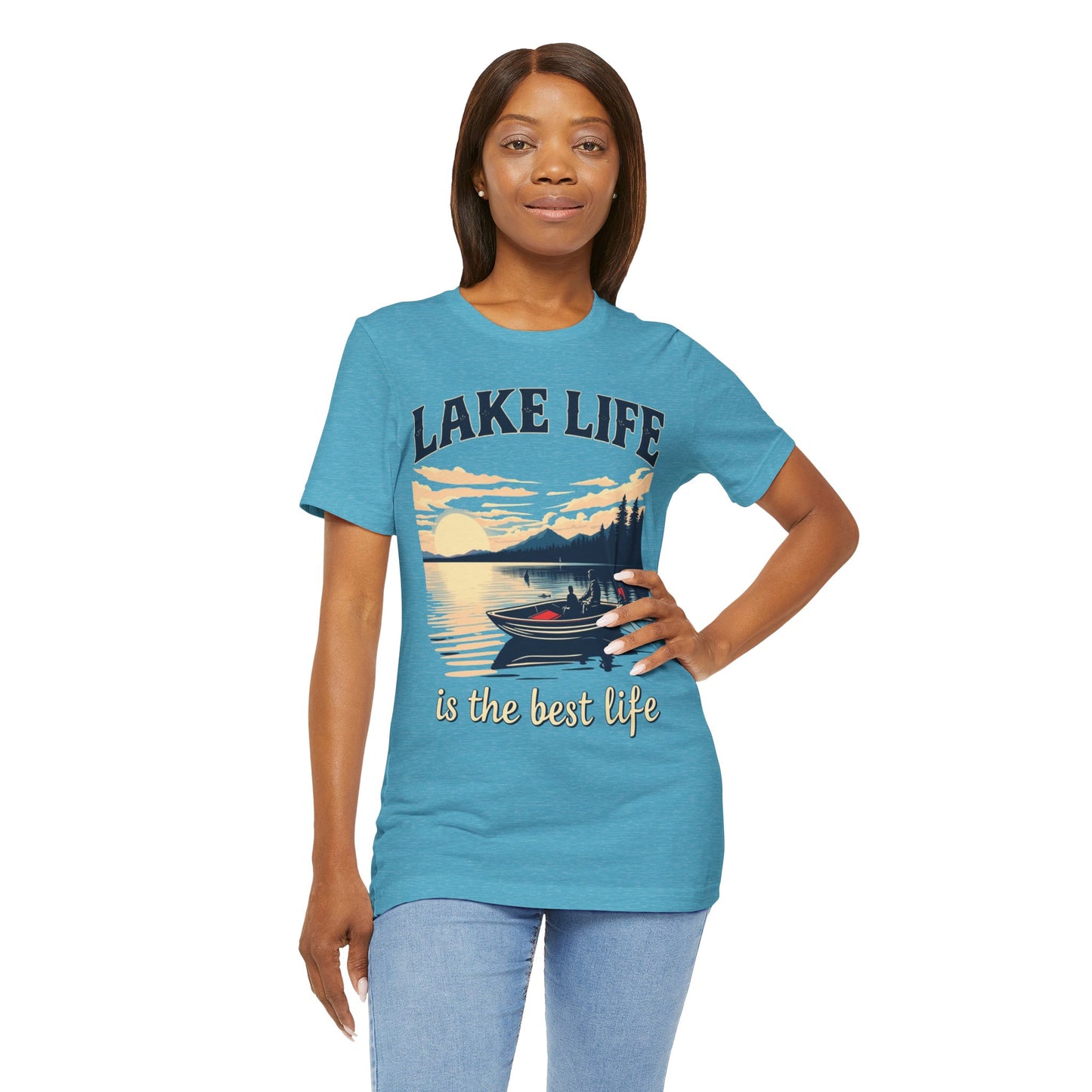 Lake Life is the Best Life Unisex Jersey Short Sleeve Tee