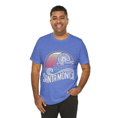 Vibrant Santa Monica Unisex Jersey Short Sleeve Tee