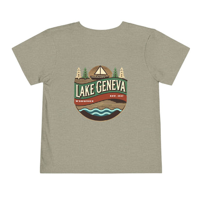 Retro Lake Geneva Unisex Toddler Short Sleeve Tee