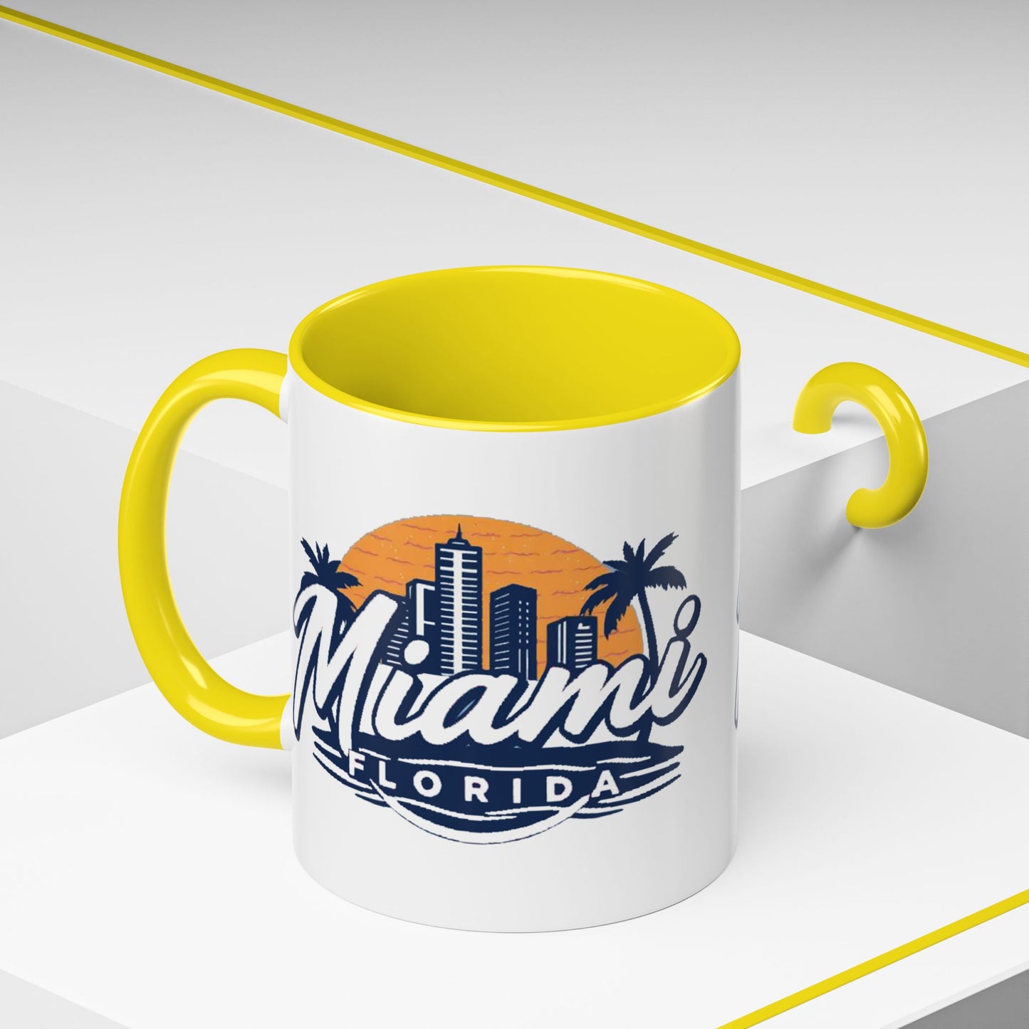 Retro Miami Accent Coffee Mug