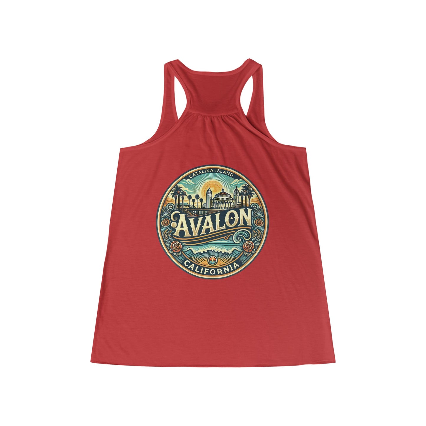 Elegant Avalon Women's Flowy Racerback Tank