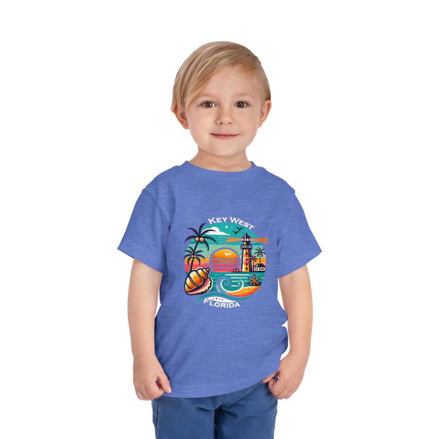 Vibrant Key West Toddler Short Sleeve Tee