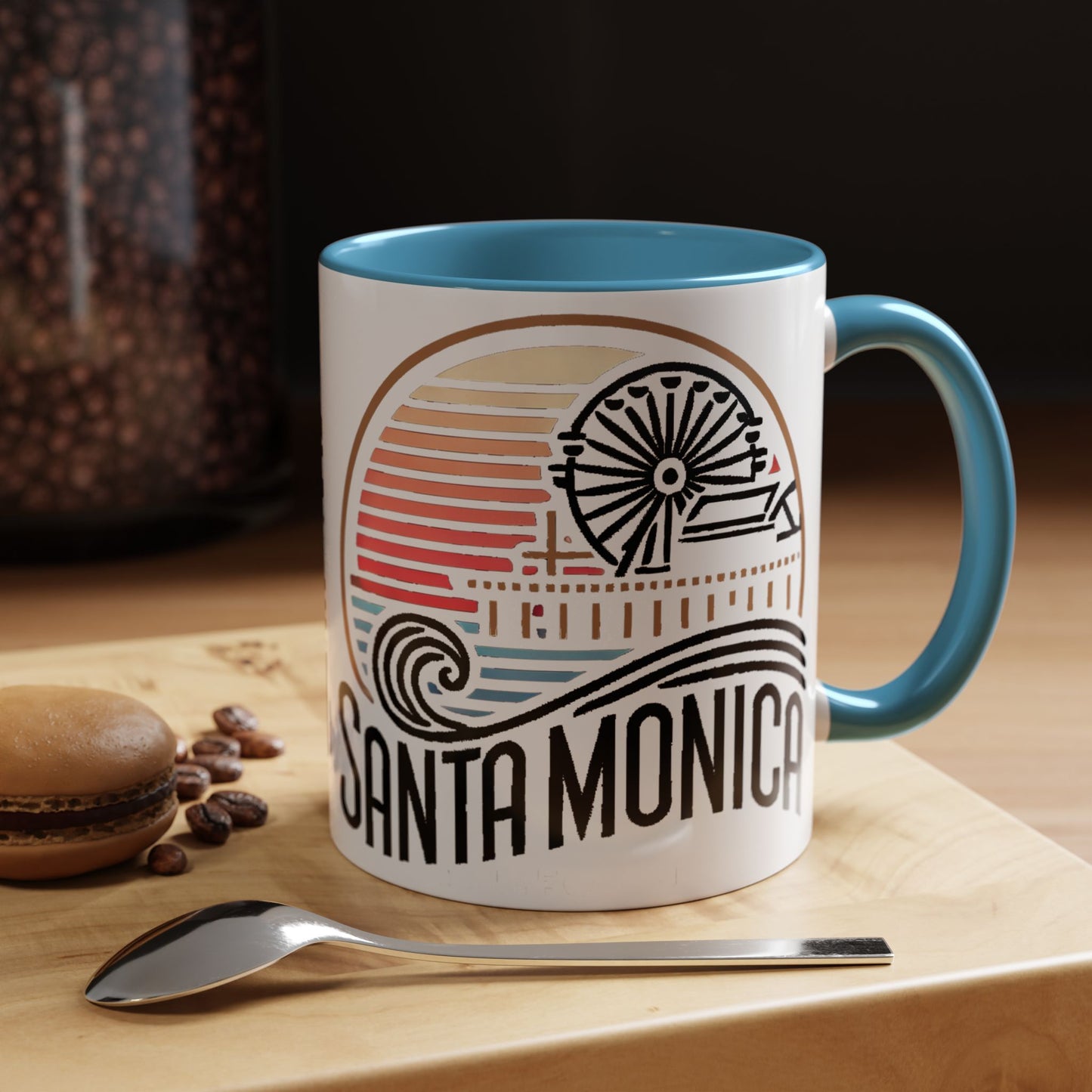 Vibrant Santa Monica Accent Coffee Mug