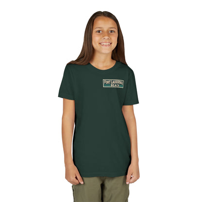 Vintage Fort Lauderdale Unisex Youth Short Sleeve Tee