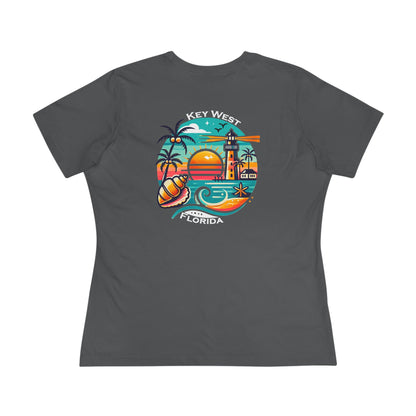 Vibrant Key West Women's Cotton Tee