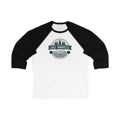 Vintage Lake Wawasee Men's 3/4 Sleeve Baseball Tee