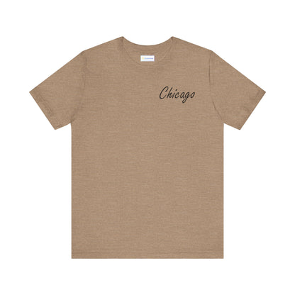 Elegant Chicago Skyline Unisex Jersey Short Sleeve Tee