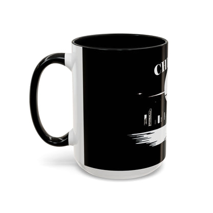 Mystery Noir Chicago Skyline Sunset Accent Coffee Mug