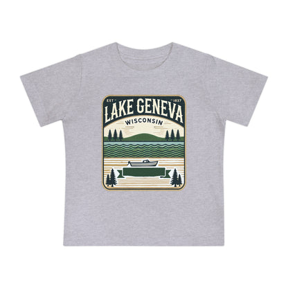 Vintage Lake Geneva Unisex Baby Short Sleeve T-Shirt