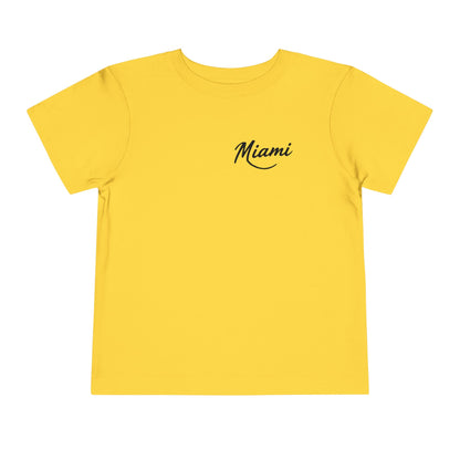 Retro Miami Unisex Toddler Short Sleeve Tee