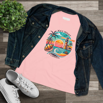 Vibrant Key West Women's Cotton Tee