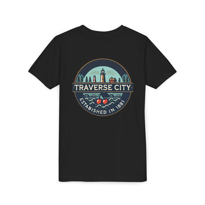 Vintage Traverse City Unisex Youth Short Sleeve Tee
