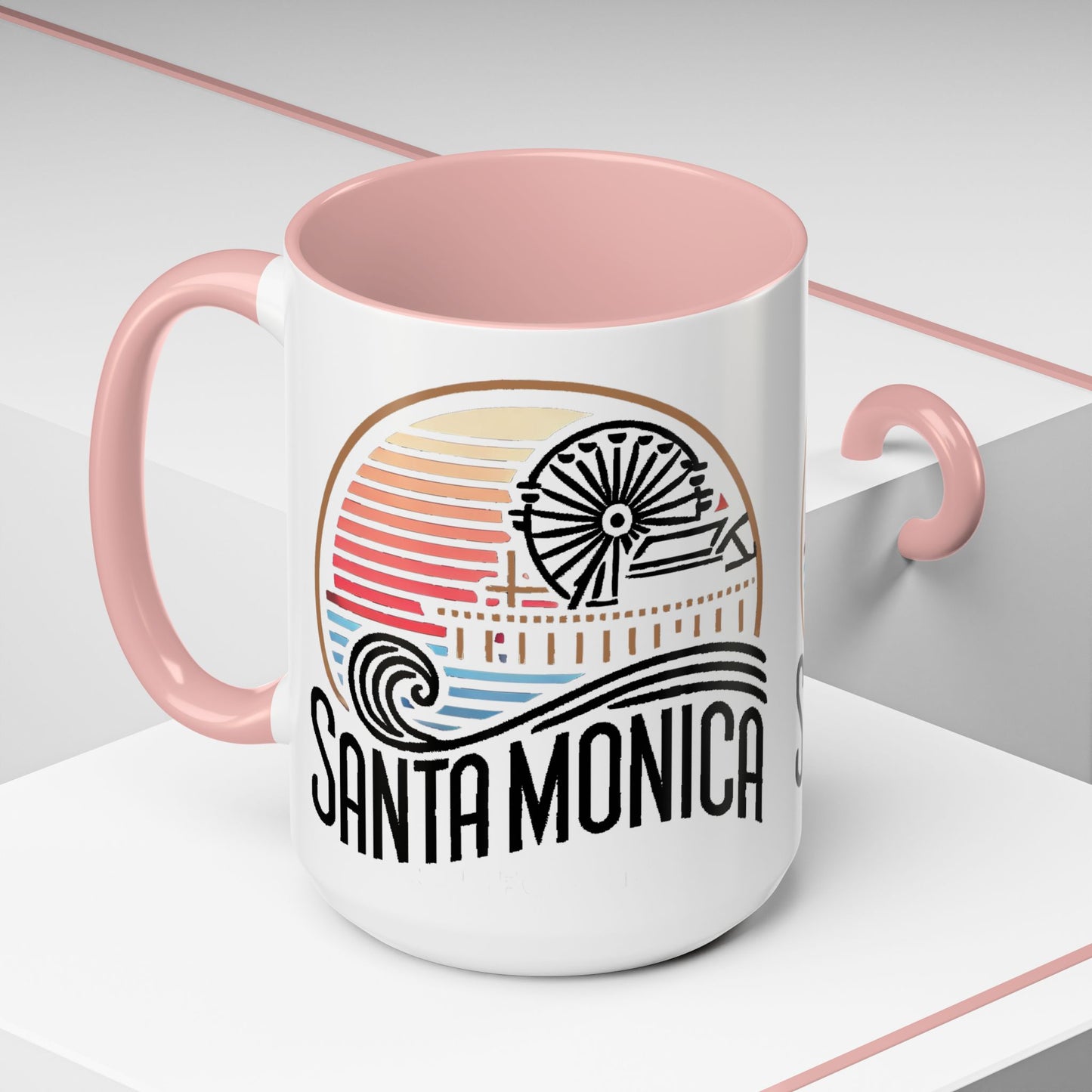 Vibrant Santa Monica Accent Coffee Mug