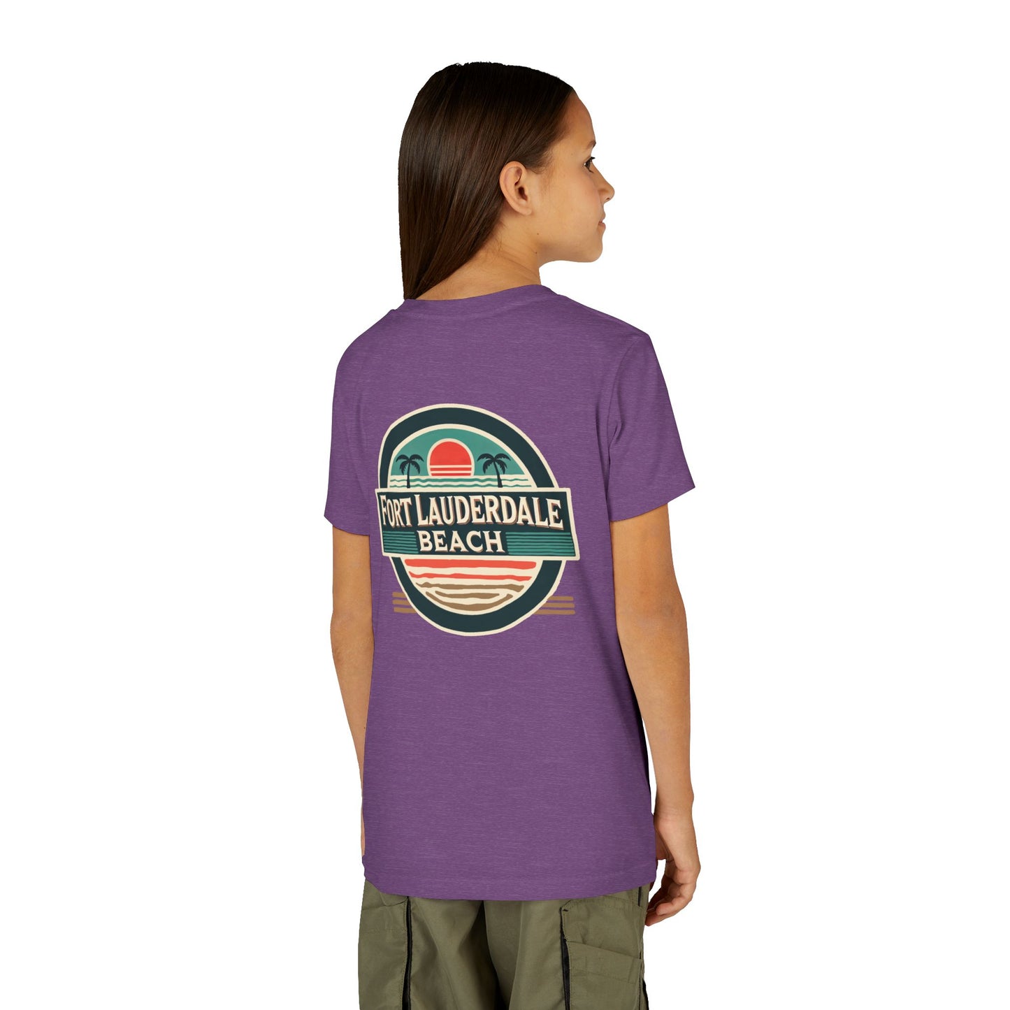 Vintage Fort Lauderdale Unisex Youth Short Sleeve Tee