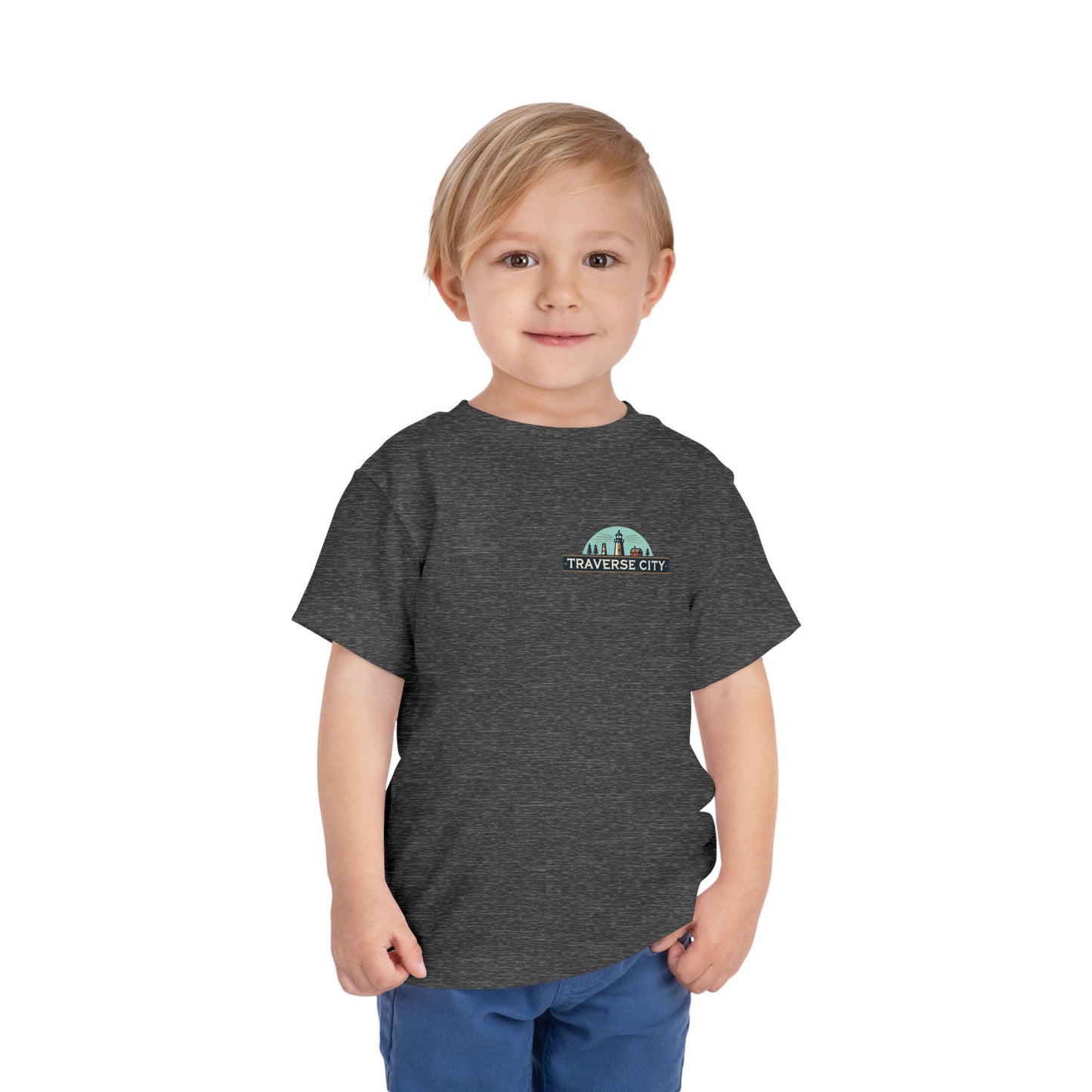 Vintage Traverse City Unisex Toddler Short Sleeve Tee