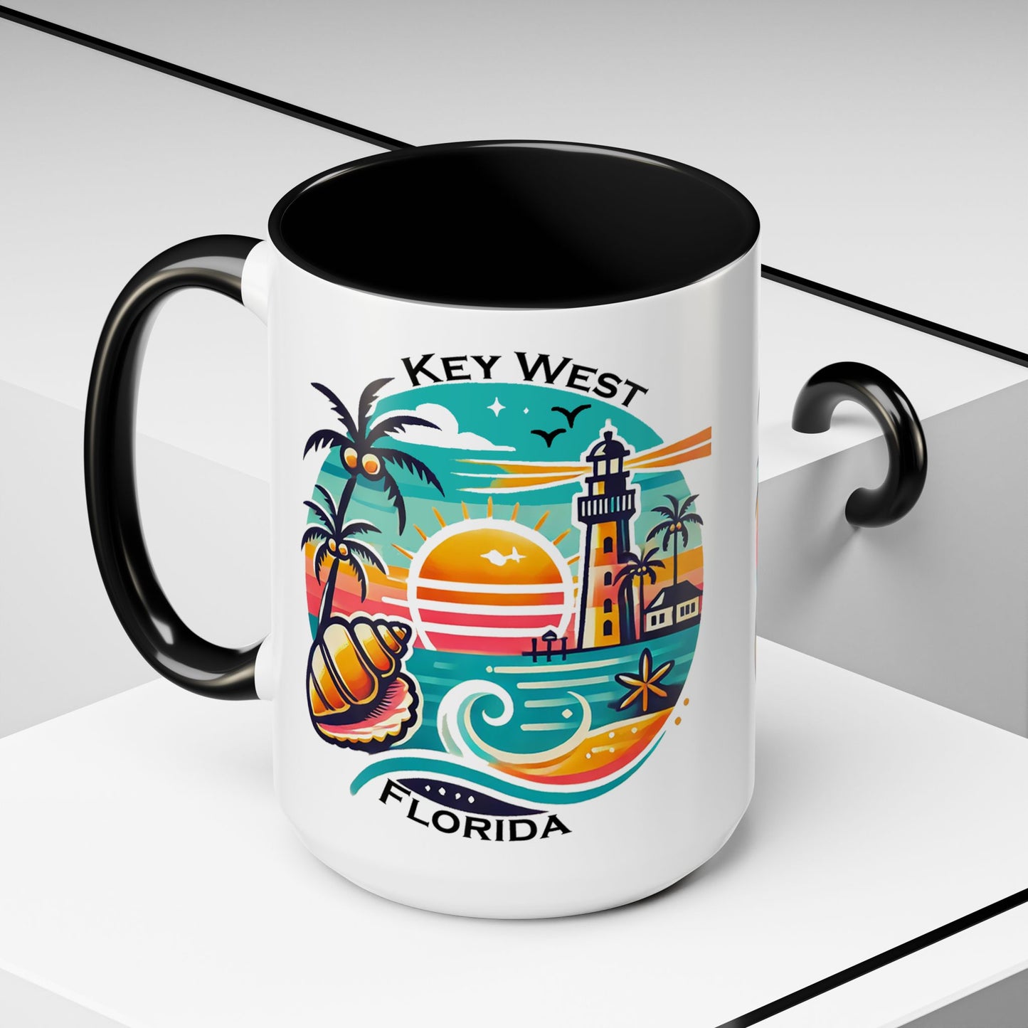 Vibrant Key West Accent Coffee Mug