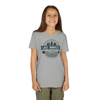 Vintage Lake Wawasee Unisex Youth Short Sleeve Tee