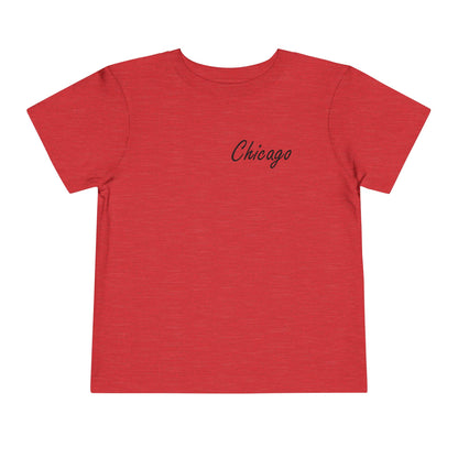 Elegant Chicago Skyline Unisex Toddler Short Sleeve Tee