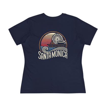 Vibrant Santa Monica Women's Cotton Tee