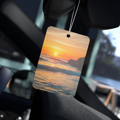 Sunset Beach Car Air Freshener