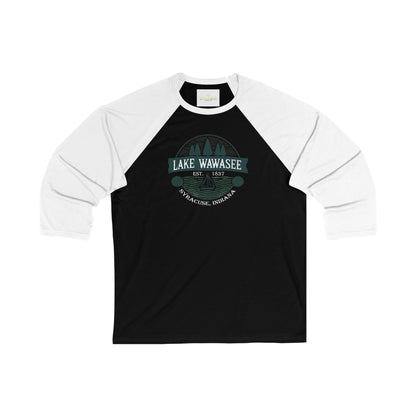 Vintage Lake Wawasee Men's 3/4 Sleeve Baseball Tee